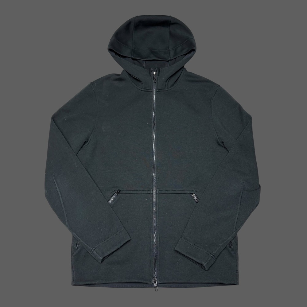 Lululemon Mens Sojourn Hoodie Black Full Zip Jacket LM4618S Size Small